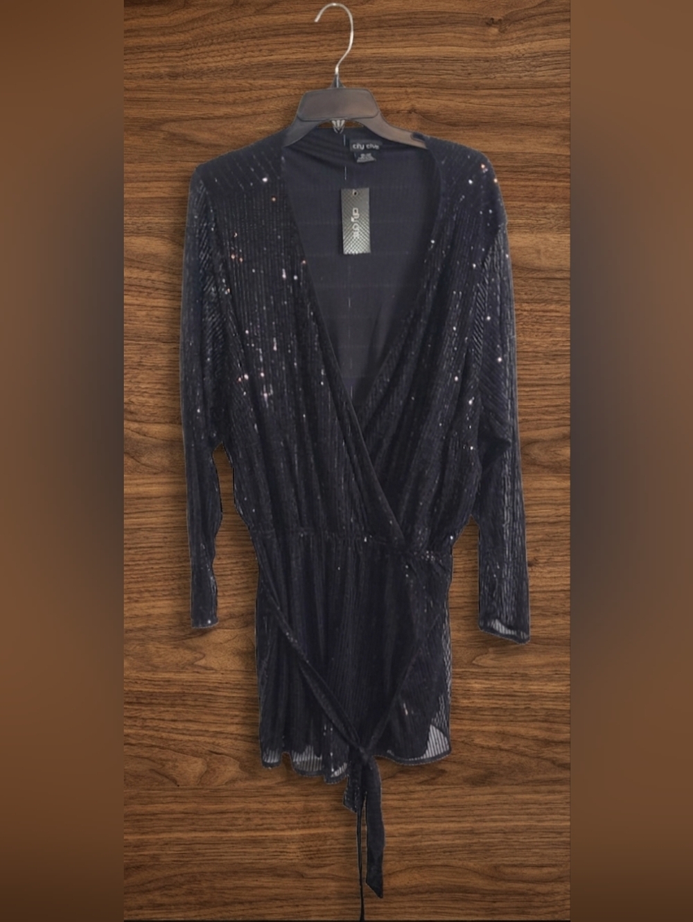 City Chic Black Knit Top with Branded Tag